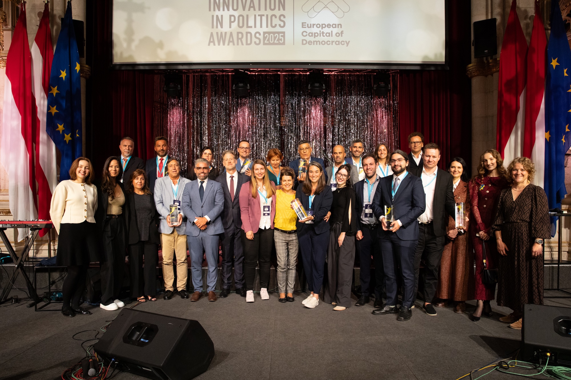 All winners of The Innovation in Politics Awards 2025 | © Michele Agostinis
