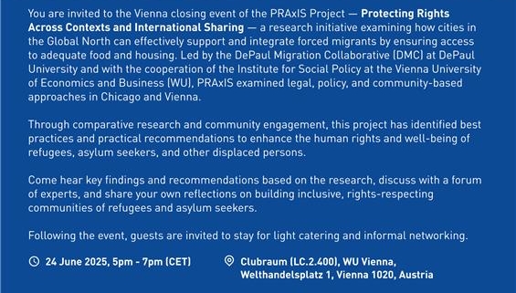 Vienna to Chicago: Comparative Housing and Food Justice for Forced Migrants