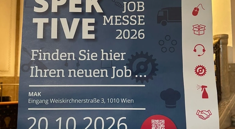 Veranstaltungsplakat Jobmesse PERSPEKTIVE 2026